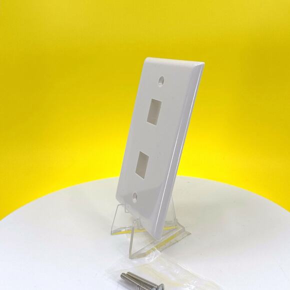 Steren 310-202 2-Cavity Ivory Keystone Plate Wall Plate (10-Pack) - Picture 7 of 16